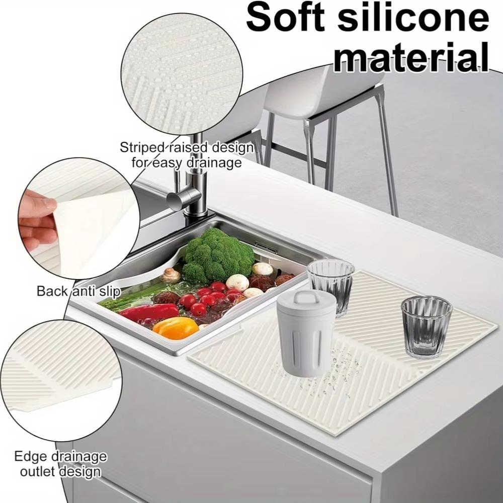 Thickened Dish Drying Pad Heat Resistant Cup Storage Pad Kitchen Accessory Placemats  Table