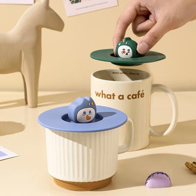 Silikon-Becherdeckel, lebensmittelecht, BPA-frei, hitzebeständig, staubdicht, wiederverwendbar, flexibel, universeller Kaffeebecher-Becherdeckel