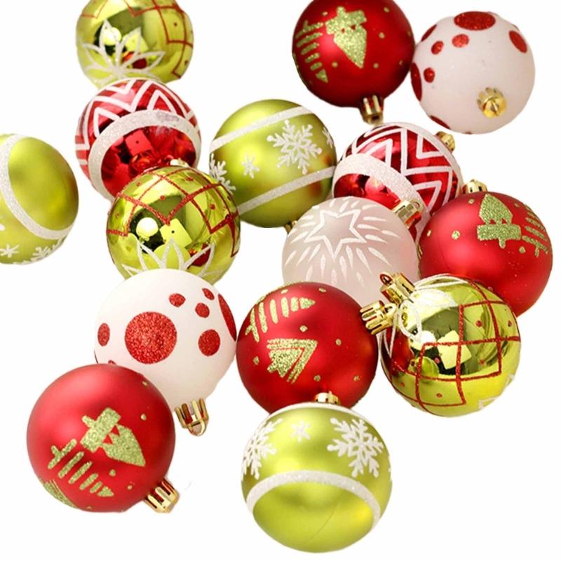 Shatterproof Christmas Bauble,Balls Ornaments Collection In White, and Gold Perfect for Tree Decoration Beautiful
