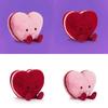 Peluche Macaron a Forma di Cuore Jc con Imbottitura in Cotone 3D per Regali di San Valentino