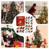 24-Day Bird Advent Calendar 2D Flat Acrylic Christmas Countdown Ornament Set, Collectible Hanging Decor for Tree Window Mantel