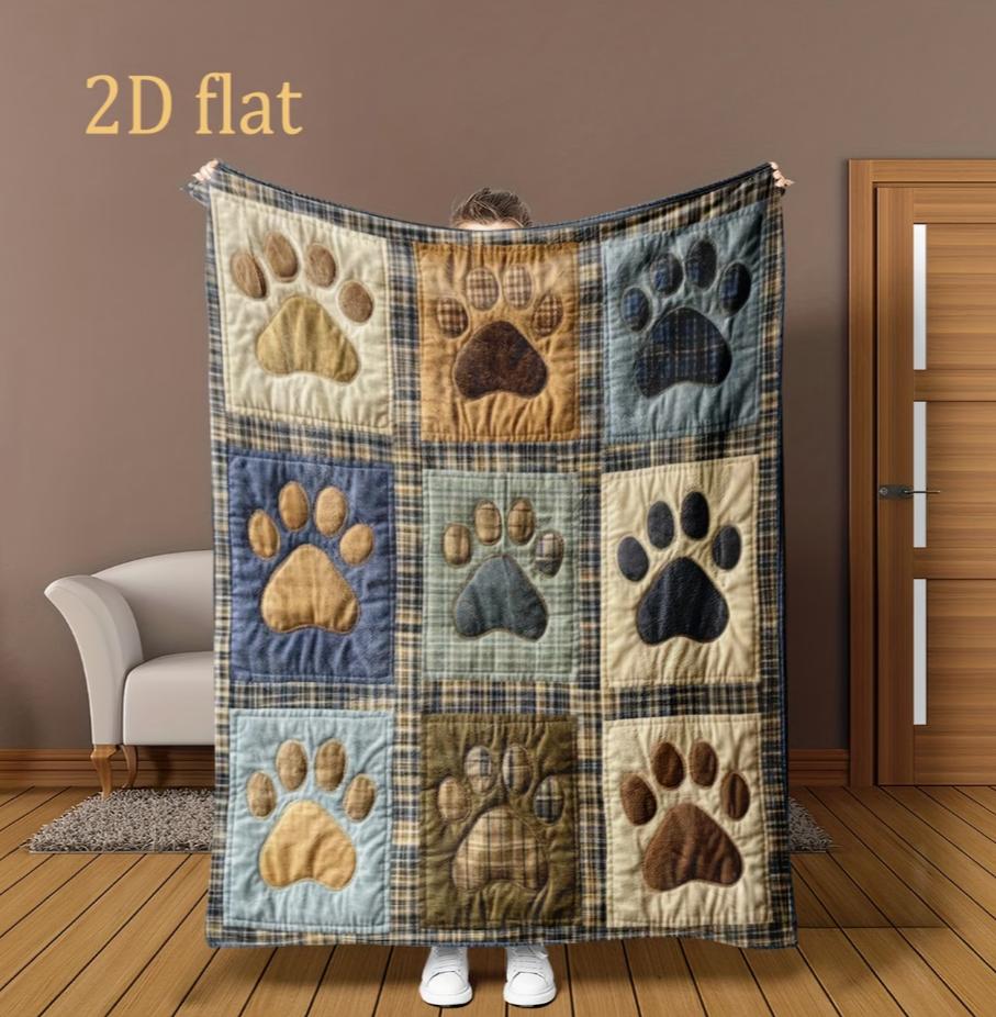 Cozy and Soft Fleece Throw Blanket Featuring Adorable Cats and A Floral Sofa Bed or In The Living Room It'S Warm and Comfortable