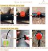 50Pcs Adjustable Drip Irrigation Emitters, 1/4Inch Adjustable Micro Drip Irrigation System Watering Sprinklers .