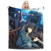 Anime Solo Leveling Blanket Fleece All Season Multi-function Lightweight Throw Blankets for Bedding Travel Bedspreads