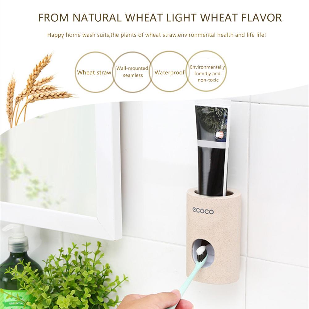Buy Automatic Toothpaste Dispenser Wall Mount Dust-Proof Toothpaste ...