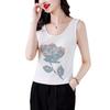 Women's Diamond Camisole: Slim Fit, Large Size, Elastic, Sleeveless Vest for Spring and Summer