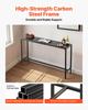 Outdoor Bar Table, 160 X 37.5 Cm Patio Bar Table, Waterproof Top & Sturdy Metal Frame, Rectangle Counter Height Dining Tables, Outdoor Furniture for