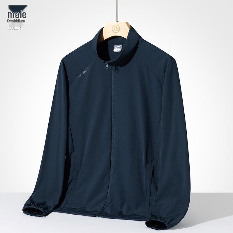 

Унисекс куртка от солнца со стойкой для походов - Ледяной шелк, Защита от УФ-лучей, Идеально для пар среднего и пожилого возраста XL