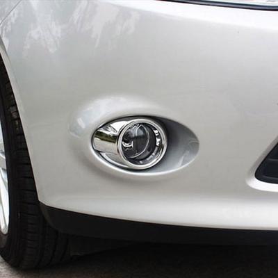 2 Pièces ABS Chrome Voiture Avant Droit Gauche Phares Antibrouillard Lampe Cadre Couvercle Garniture pour Ford Focus 3 MK3 2012 2013 2014 Accessoires