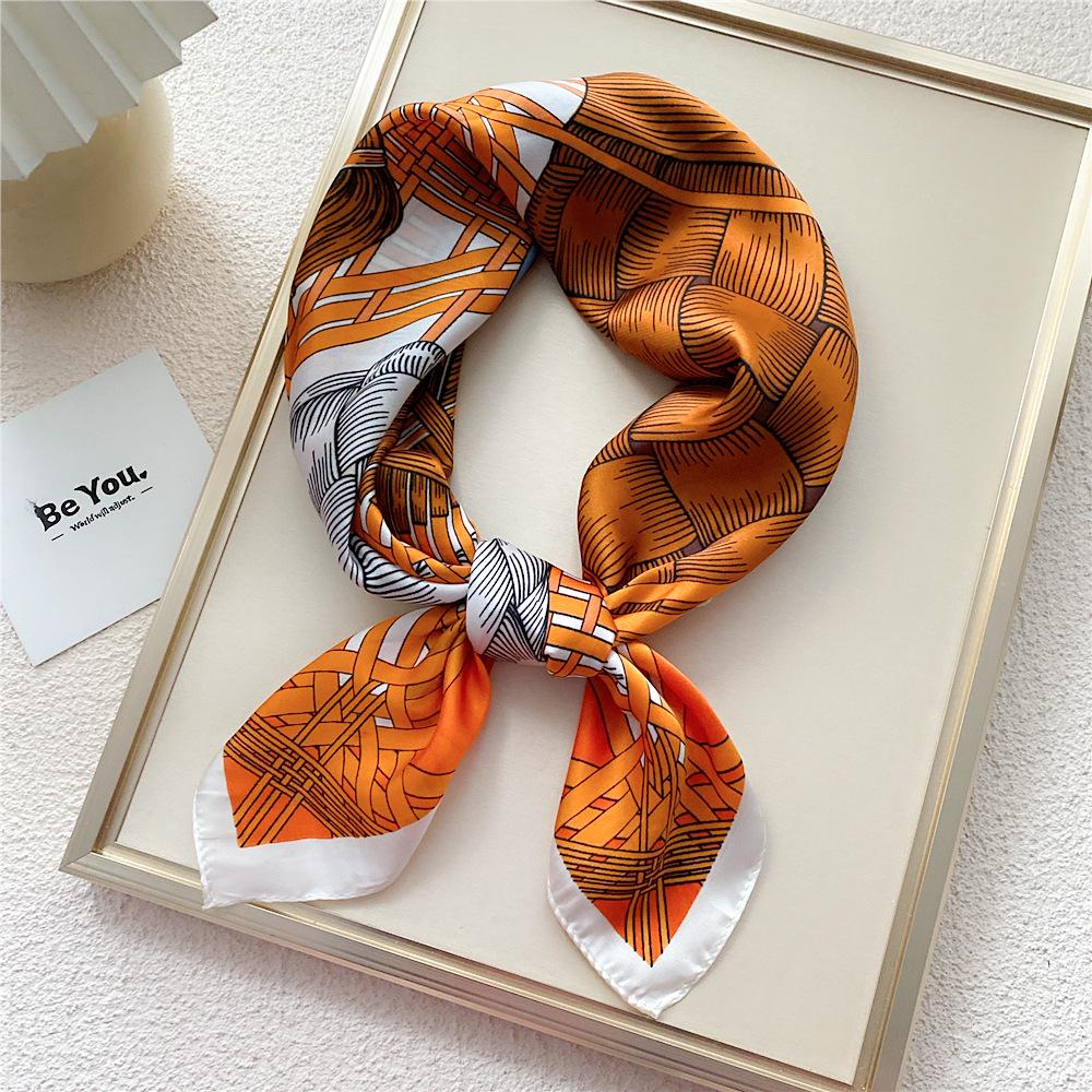 70 Silk Square Scarves for Women - Fashionable Lightweight Neck Protection for Spring, Summer, Autumn. Perfect for Matching Shirts & Ideal for Moms.