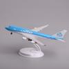 20cm KLM B747 Cargo Airplane Model Toy Kit Cabin Door Openable with Stand and Wheel for Display Collection or Adult Gift