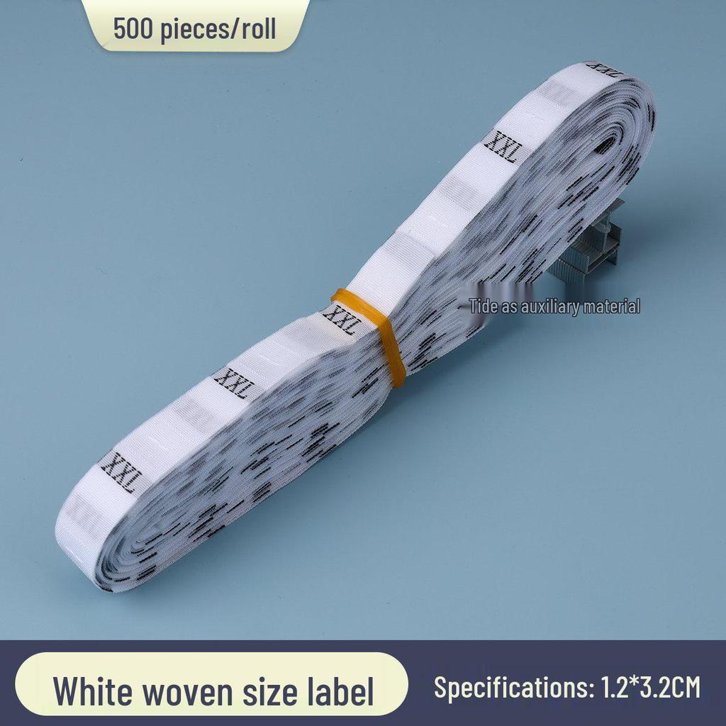 Universal Size Clothing with Labels: Size, Number, Digit, Fabric, Woven, and Roll Packaging
