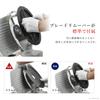 Commercial Meat Slicer Jet Black Series Electric Meat Slicer Coated Blade Silver KIPROSTAR Raw Ham Slice (Fluororesin Blade) [Rotary 220mm]