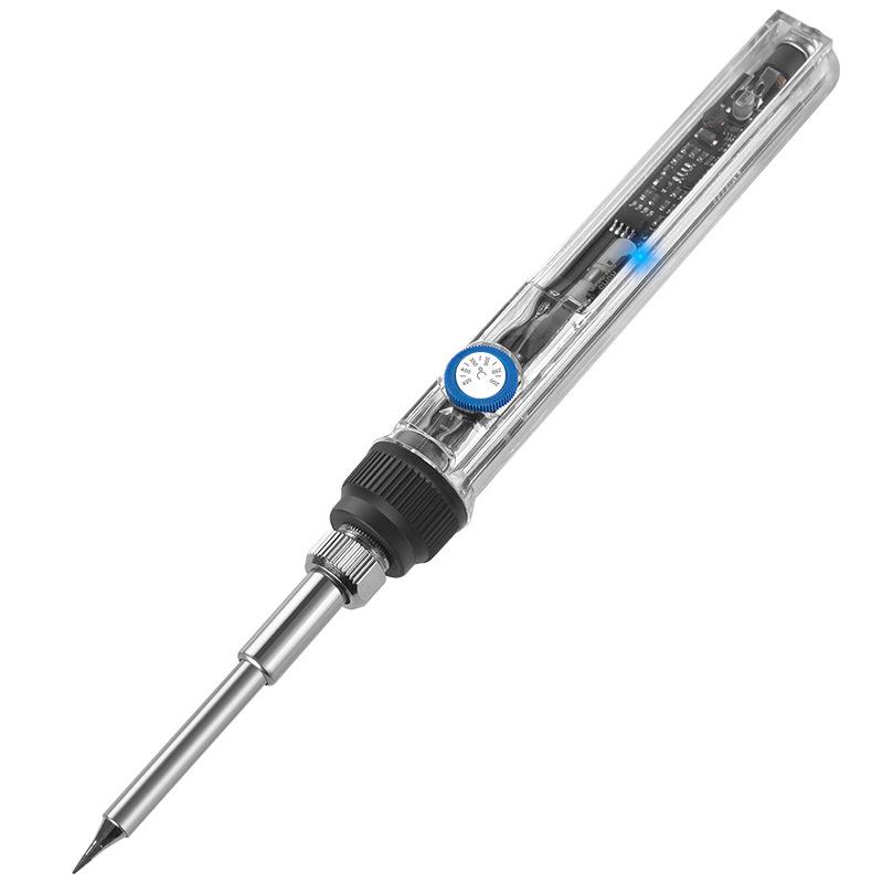 T12 Lötstation: Einstellbare Temperatur, 72W Schnellheizung, Digitalanzeige, Transparenter Aufbau