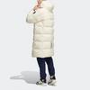 Adidas 800 Fill Loose Fit Detachable Hooded Mid-Length Goose Down Jacket Unisex Outerwear Beige H23086