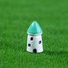 2 Pcs Mini Windmill Lighthouse Figurine Tiny Lighthouse Resin Model for Micro Landscape DIY Dollhouse Accessories Bonsai Planter Pots Crafts