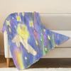 Lightweight Flannel Blanket Star Rabbit Collection, Ultra Soft & Warm, Multi-use for Home, Couch Naps & Car, Great for Halloween & Christmas