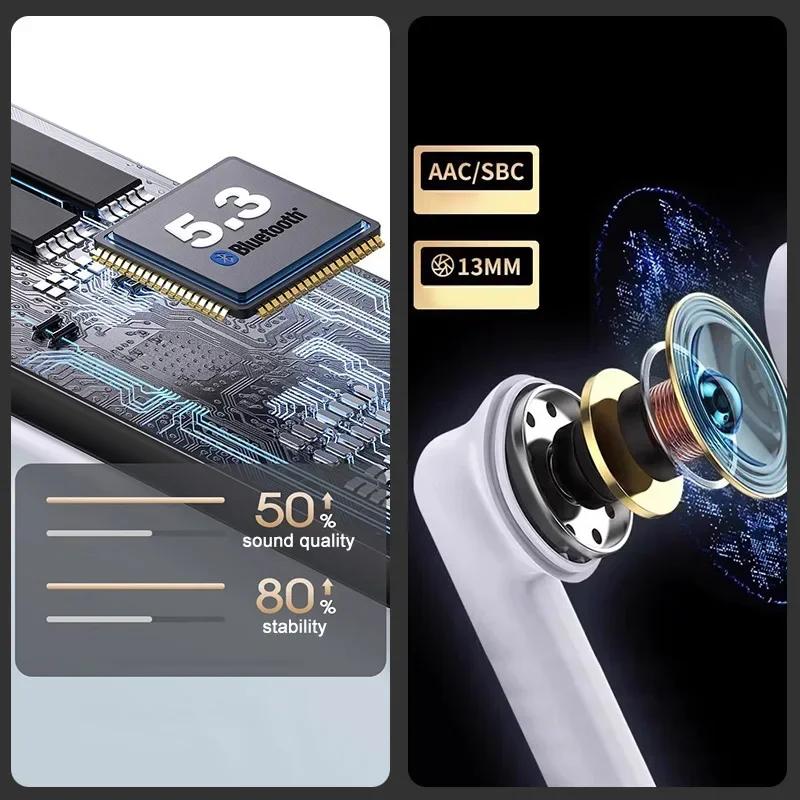 Xiaomi Wireless Earphones Bluetooth TWS 5.3 Stereo Earbuds Hifi Headphones HD Microphone Headsets For Xiaomi W919 IPhone Music Headset