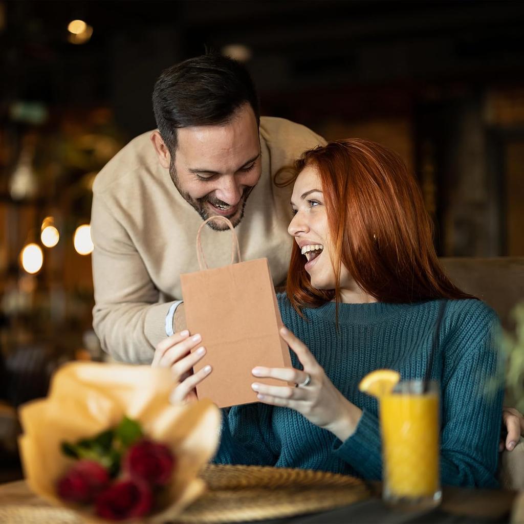 Paper Bags with Handles, Gift Bags Bulk, Retail Bags, Shopping, Milk Tea bags, Eco-friendly Portable Bags