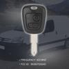 X Autohaux Replacement Keyless Entry Remote Car Key Fob 433MHz for Peugeot 206 2001- for Peugeot 206 CC 2002-