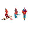 Model Skiing Figures Ornament Wheel