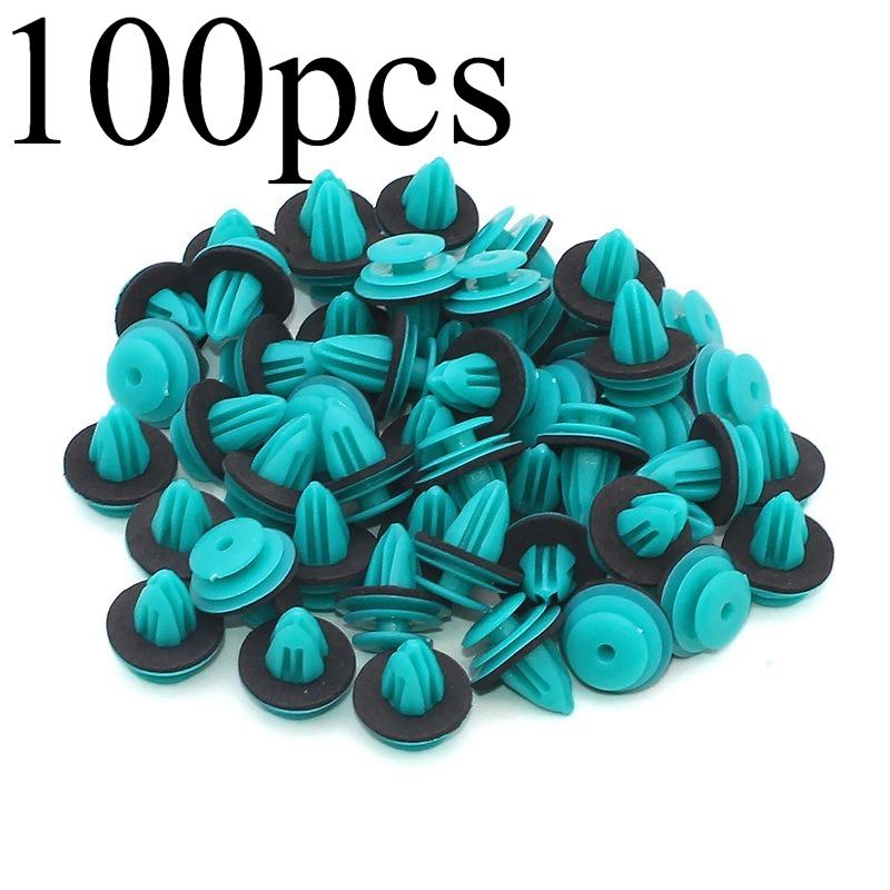 

100-500PCS Auto Door Panel Clip with Seal Ring Auto Fastener Rivet Bumper Clip Retainer Car Interior Retaining Accessories
