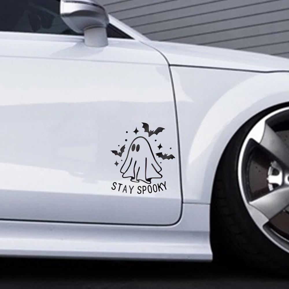 Reflective Car Sticker Waterproof Vinyl Decal Halloween Bat Ghost Pattern Decoration for Motorcycle Window Rear Winshield Bumper