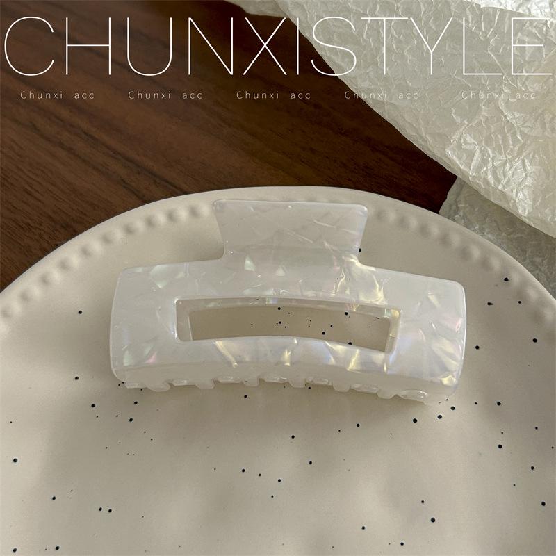 Large French Retro Mermaid Color Hairpin Shark Clip