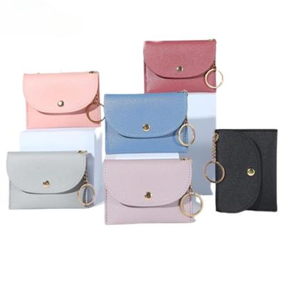 Nuovi portafogli corti in pelle PU Carino Hasp Pochette Porta soldi Borsa Studente Cerniera Portamonete Portafoglio Semplice Portafoglio donna moda