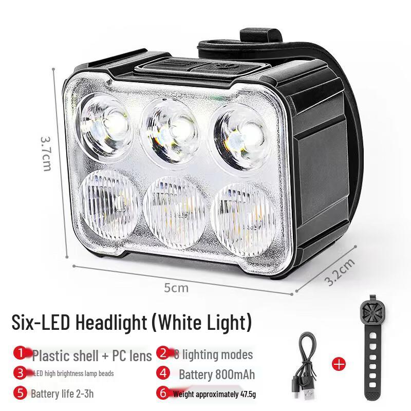 NuFeng Rechargeable Bike Headlight & Taillight Set