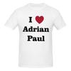 Unisex I Love Adrian Paul T Shirt Streetwear Plus Size Oneck Cotton Sleeve T Shirts