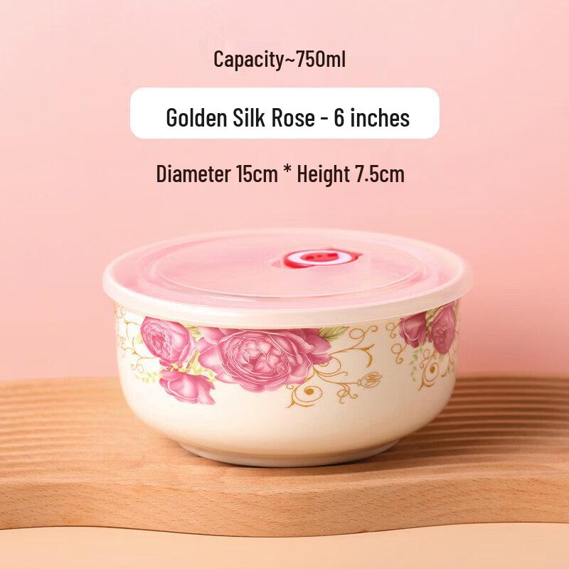 Qiwei Ceramic Microwave Fresh-keeping Bowl Set