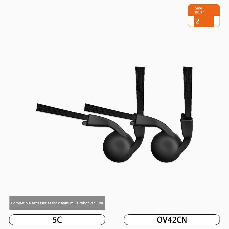 

Compatible Accessories for Xiaomi Mijia Sweeping and Mopping Robot 5C: Side Brush, Filter, Mop, Dust Bag, Cleaning Fluid, Consumables Side Brush [2 Pieces]