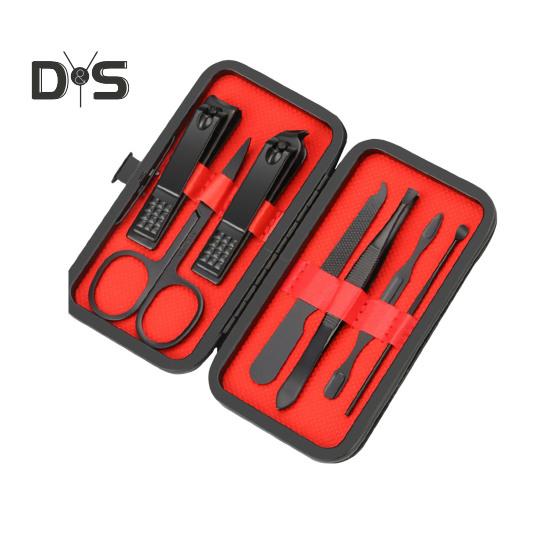 

Рождественский маникюрный набор, набор кусачек для ногтей для взрослых, профессиональные инструменты из нержавеющей стали с чехлом из искусственной кожи, наполнители для рождественских чулок для женщин 7pcs