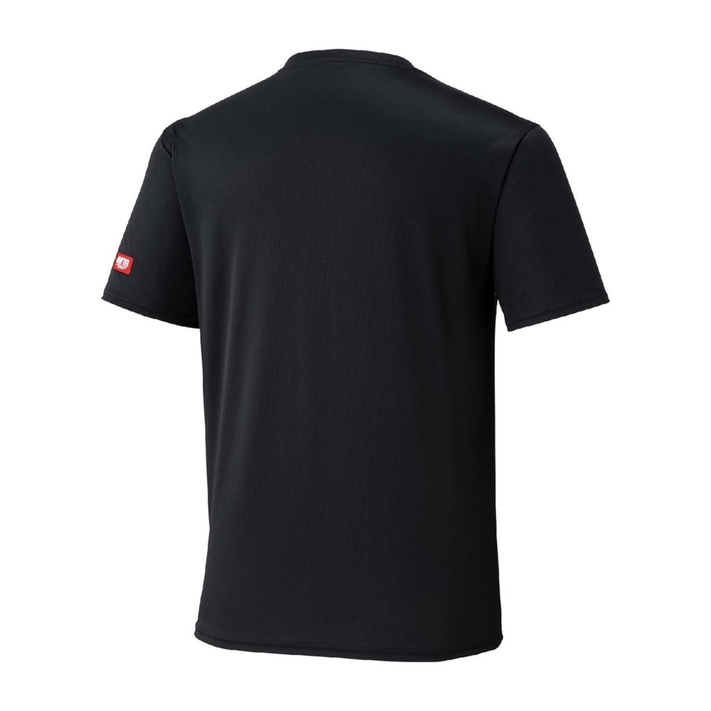 Table Tennis Wear Game Black X Size M [Mizuno] Shirt, Sweat-wicking, Quick-drying, 82JAD111, Unisex, Yellow,
