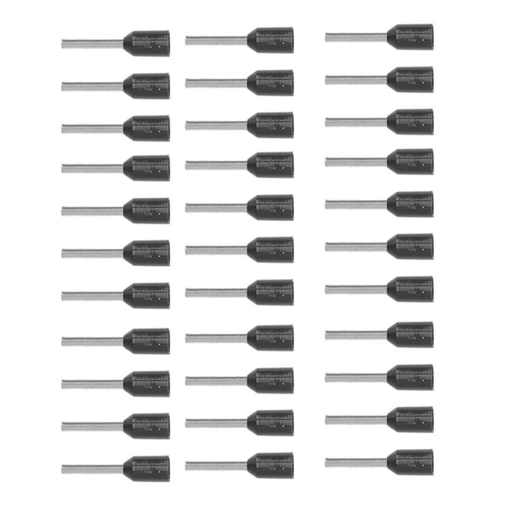 1000PCS Durable E0508 Ferrule Terminal 22AWG Tubular Insulated Crimping Terminal Black Color Cable Crimp Sleeve Machinery
