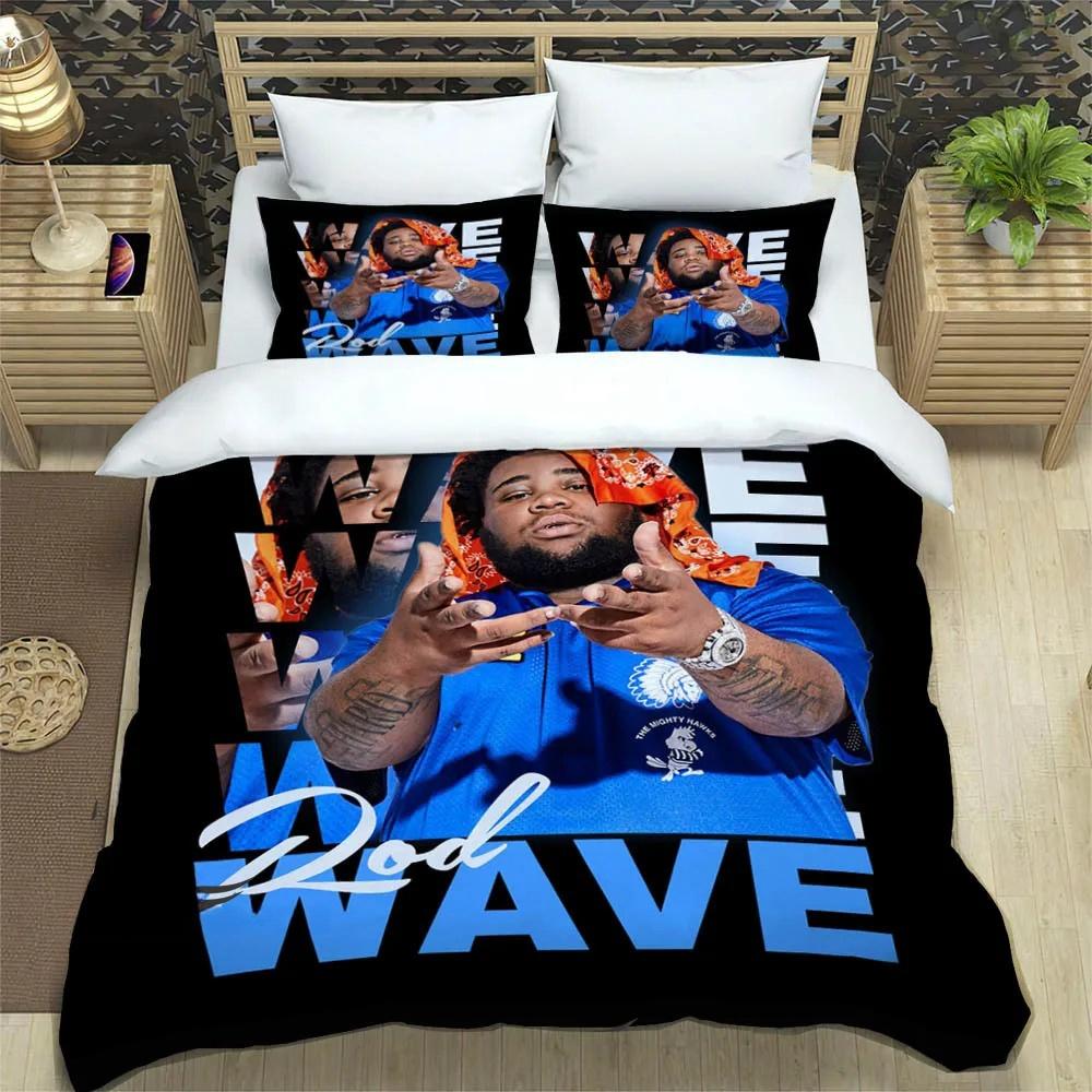 Popular Music Rod Wave Print Bedding Sets exquisite bed supplies set duvet cover comforter set bedding set luxury birthday gift