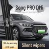 Compatible Frameless Wiper Blades for BYD Song PRO DMi - Silent Rubber Strips for Front and Rear
