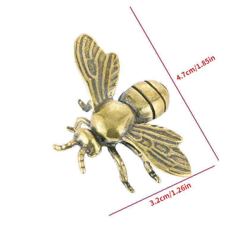 Brass Bee Ornament Study and Office Decoration Gift Craft Collectible Animal Decoration