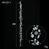 2M Transparent Snowflake Beaded Garland Christmas Tree Decoration with Chain for Wreath and Home Decor