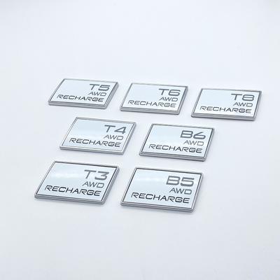 Car 3D ABS Badge Emblem Decals Styling Sticker For Volvo T3 T4 T5 T6 T8 B5 B6 AWD Recharge XC40 XC60 XC90 S40 S60 S80 S90