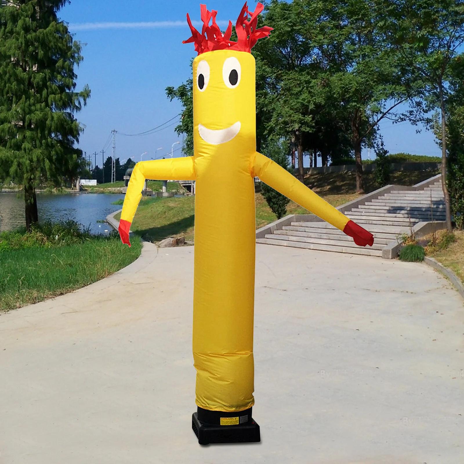 

Bymaocar 10ft Yellow Air Sky Puppet,Inflatable Dancing Doll Outdoor Holiday Decor for Weddings & Opening Celebrations No Blower жовтий