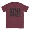 Hipster Social Media Killed RoUnisexce T-Shirt Men O Neck 100% Cotton T Shirts  Short Sleeve Tees Printing Tops