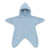 Coperta antivento per passeggino, sacco a pelo a forma di stella marina per neonato, copertina morbida in maglia per tutto il corpo con cappuccio comfort per neonato, anti-calcio, caldo, per dormire