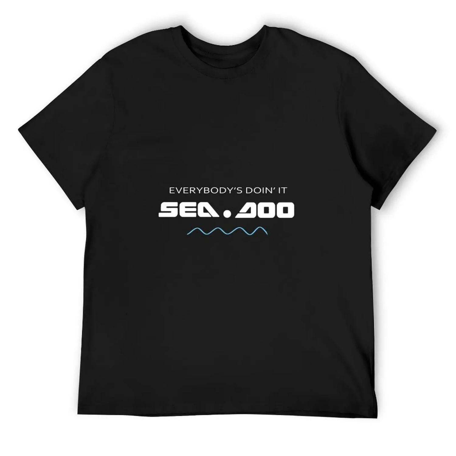 

Big Wave Everybody S Doin It Seadoo T-Shirt oversized vintage anime shirt valentines clothes mens funny t shirts S разноцветный