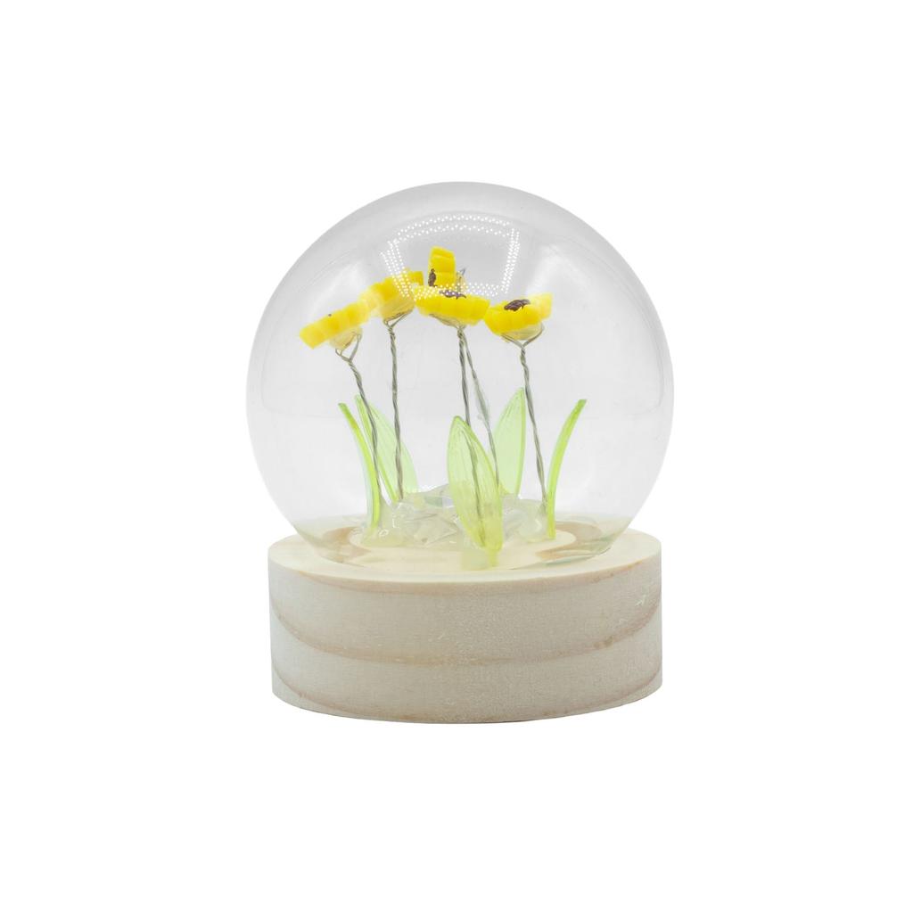Floral Glow Garden Dome – 5 Sunflowers – LED Battery