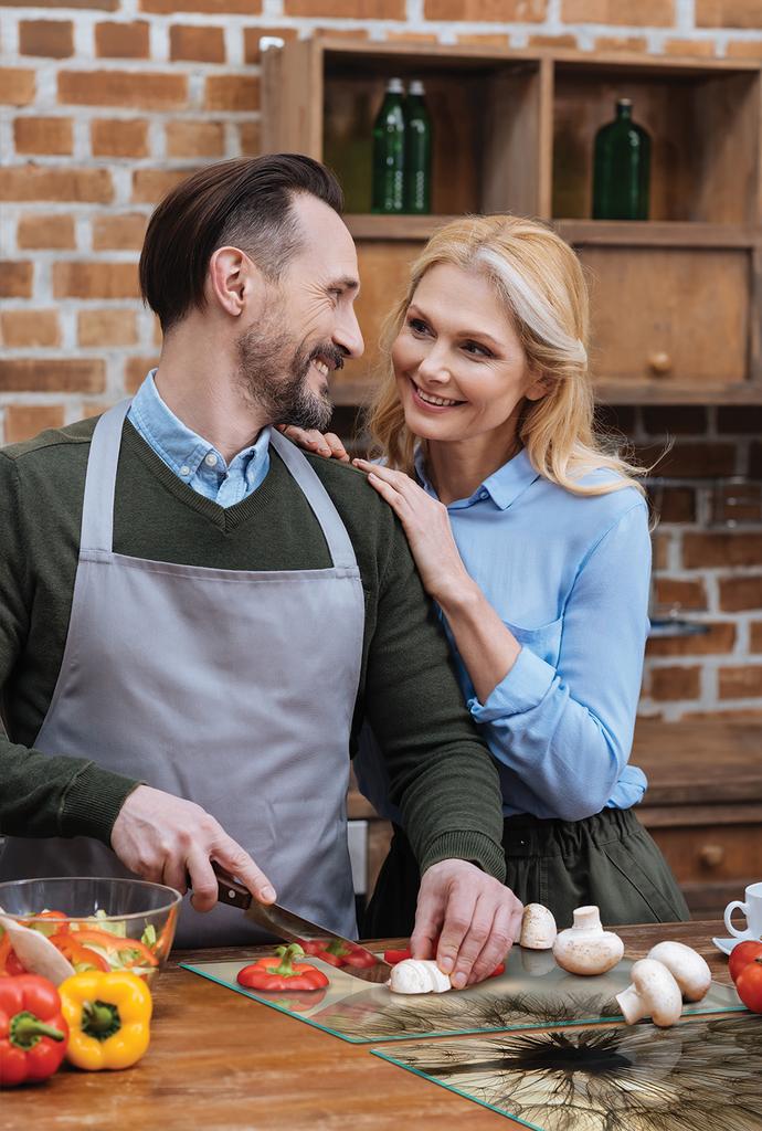 SZKLANA PŁYTA OCHRONNA NA KUCHENKĘ 90x52 KWIAT