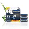 Dorco Pace 4 Pro Klinge, Packung mit 3 | 4 ultra-dünne Mikro-Abstands-Klingen | Rasierklingen für Männer | Dünne Klingen mit gleitendem Aloe-Streifen | Glatte Rasur
