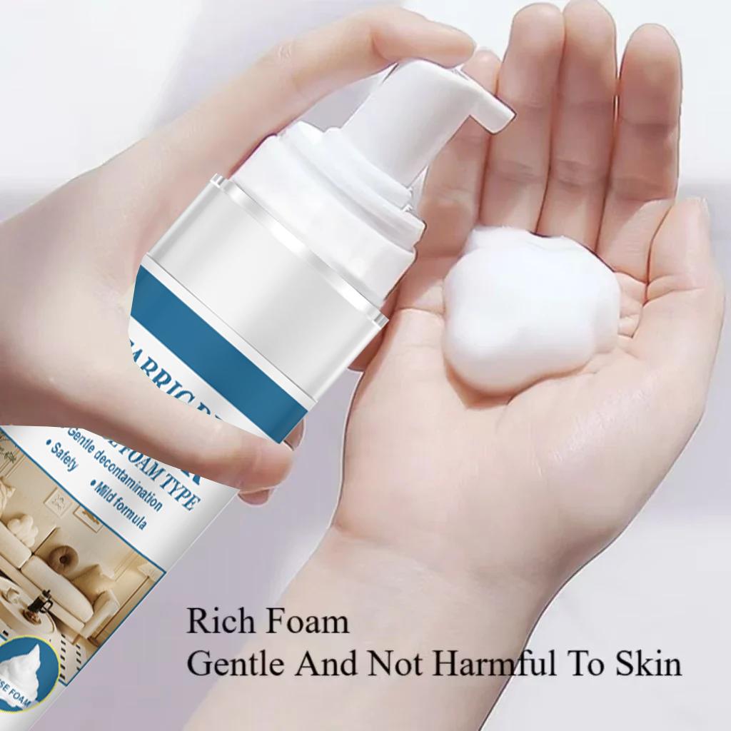 Fabric Sofa Foam Dry Cleaner Multi-Functional Cleaning Solution Clothing Stain Remover for Carpet Curtain No Water Needed Agent