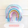 Aluminum Foil Balloons for Girl's 1st Birthday Party Decorations - Foil Set for One Year Old Birthday Party Supplies